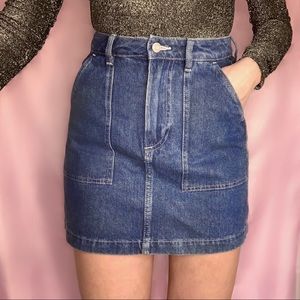 Zara Denim Classic Skirt